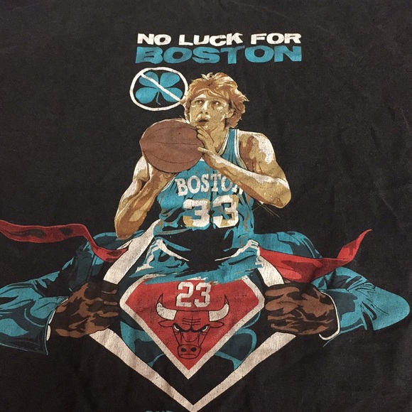 men’s larry bird Michael jordan t-shirt size 3XL - Picture 2 of 6